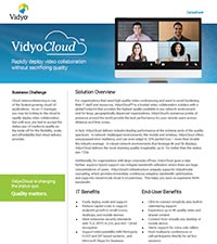 VidyoCloud Datasheet Thumbnail